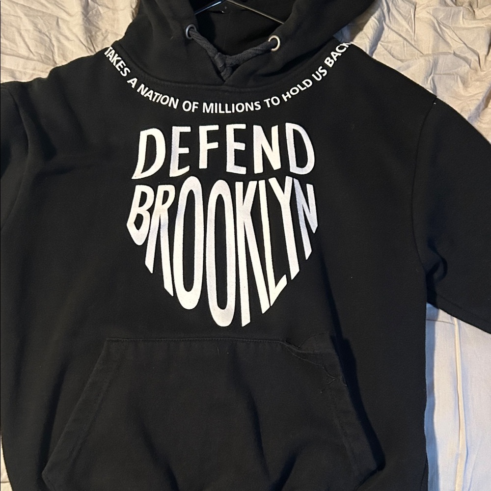 Black Defend Brooklyn Hoodie